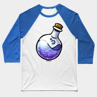Sky Blue Whimsical Wizard Potion Baseball T-Shirt
